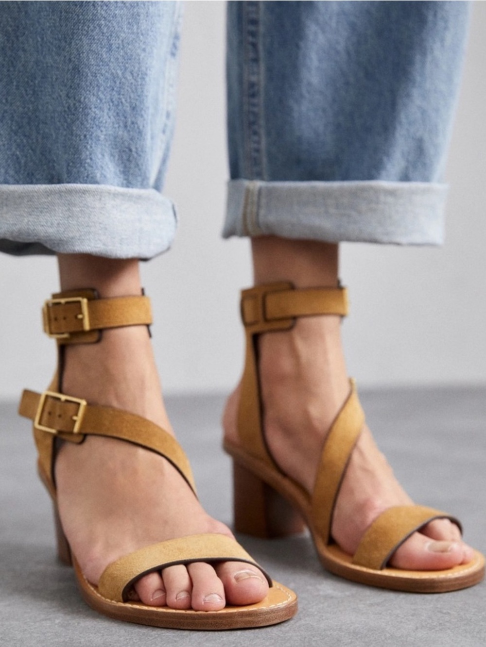 Zadig & Voltaire Cecilia Caprese Ankle Cuff Sandal Brown Suede EU 41 US 11 NWT